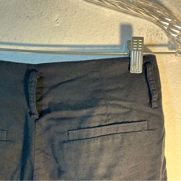 GENTLE HERD LADIES BLACK PANTS small linen capsule minimalism career straight - Picture 11 of 12